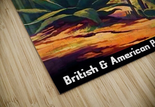 British and American Patagonian Airlines poster for Mexico VINTAGE POSTER puzzle
