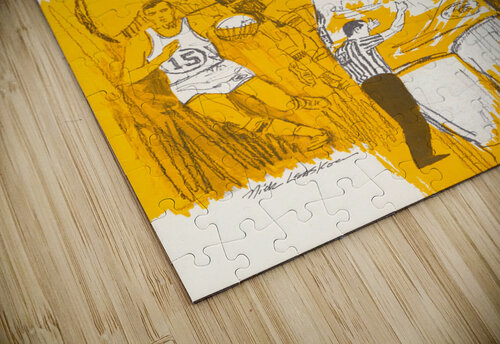 1969 San Francisco Warriors Art by Nick Leaskou Row One Brand puzzle