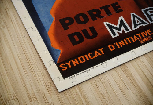 Casablanca Port du Maroc poster VINTAGE POSTER puzzle