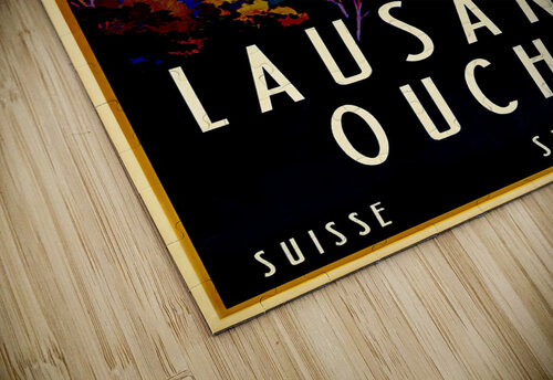 Lausanne Switzerland Travel Poster VINTAGE POSTER puzzle