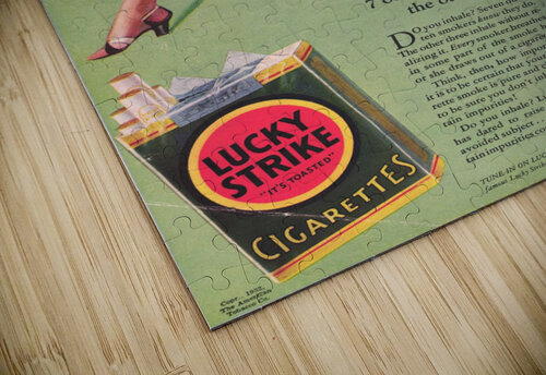Vintage Cigarette Ad VINTAGE POSTER puzzle