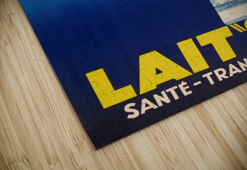 Lait Sante Tranquillite Poster VINTAGE POSTER puzzle