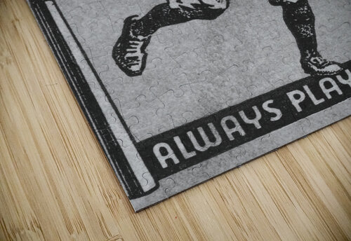 1937 Square Deal Baseball Schedule Art Remix Row One Brand puzzle