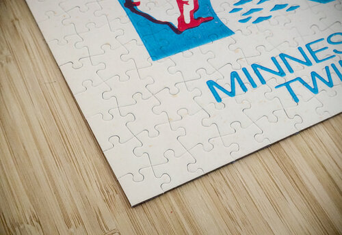 Vintage Minnesota Twins Art Print Row One Brand puzzle