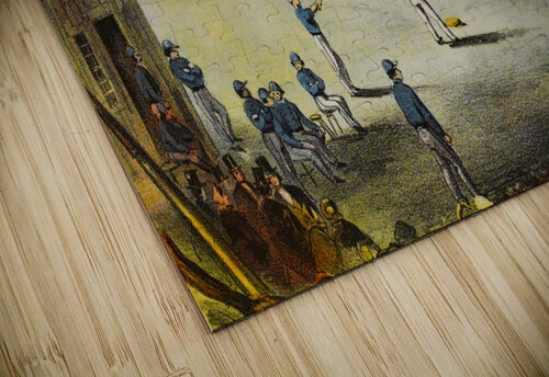 1860 Baseball Art Rochester New York Row One Brand puzzle