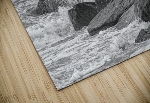 Rough Waters at the Rock Jetty Atlantic Beach North Carolina Robert Decker puzzle