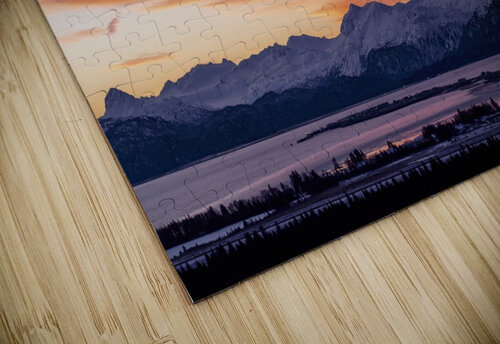Red Kachemak Sky Dave Veith puzzle