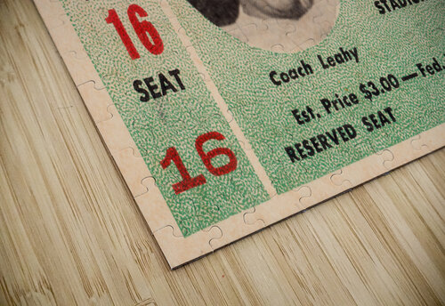 1948 Michigan State vs. Notre Dame Football Ticket Stub Print Row One Brand puzzle