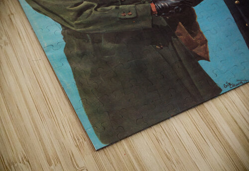 1973 Army vs. Navy Football Program Cover Canvas Row One Brand puzzle