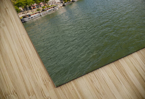 Paris and Eiffel tower with river Seine in the foreground on a sunny day Philippe Lejeanvre puzzle