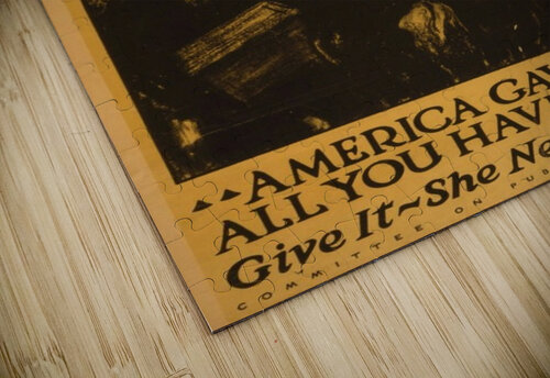 America gave it all VINTAGE POSTER puzzle