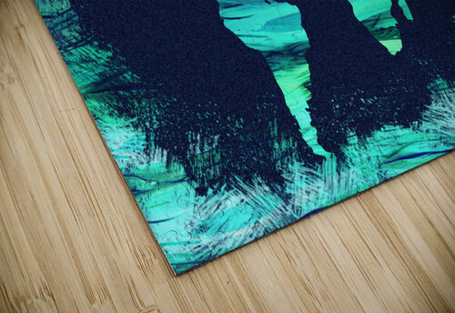 Emerald Green Colorful World Map Silhouette bjpg Irina Sztukowski puzzle