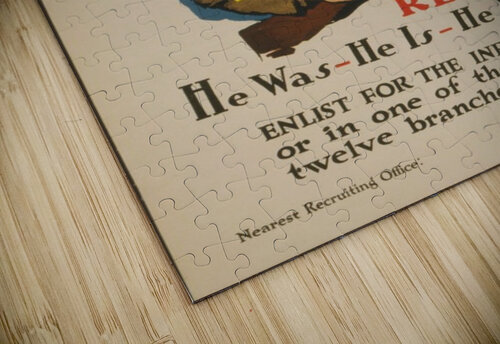 Infantry VINTAGE POSTER puzzle