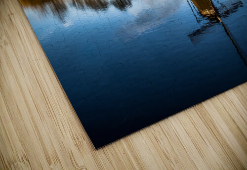 Windmill reflecting in water at sunset Philippe Lejeanvre puzzle