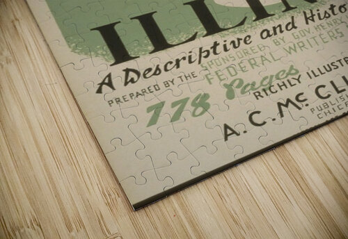 Visit Illinois VINTAGE POSTER puzzle