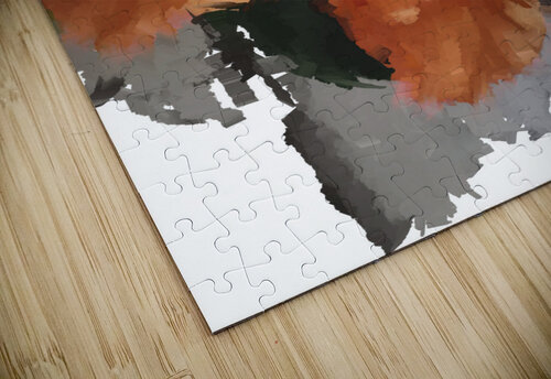 Hibiscus double Coloriflam puzzle