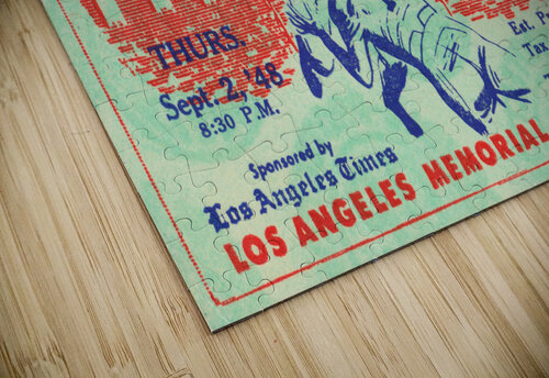 1948 Washington Redskins vs. LA Rams Ticket Art Row One Brand puzzle