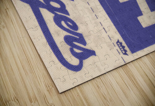 1969 LA Dodgers Fleer Decal Wood Print Row One Brand puzzle