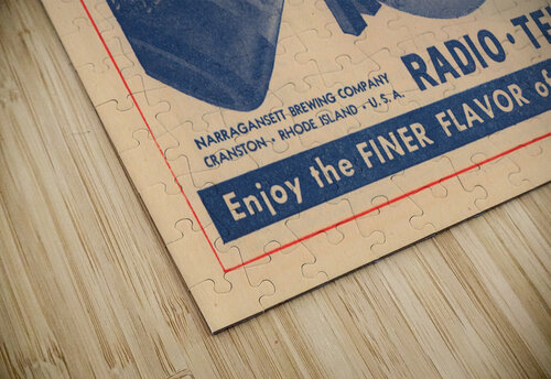 1951 Narragansett Beer Advertisement Print Row One Brand puzzle