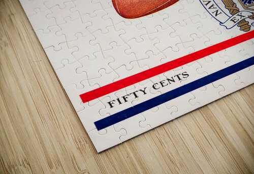 1939 Army Navy Football Program Cover Art Row One Brand puzzle