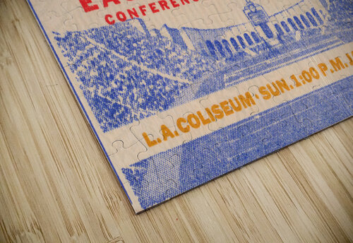 1956 Pro Bowl Football Ticket Art Row One Brand puzzle