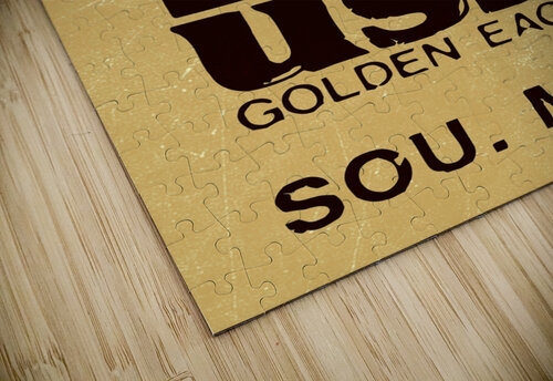 1974 Southern Miss Golden Eagles Logo Art Row One Brand puzzle