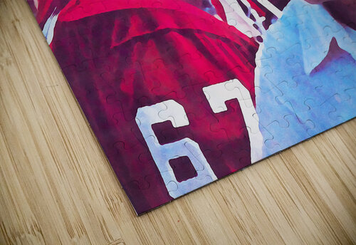 1980 Oklahoma Sooners Barry Switzer Watercolor Art Row One Brand puzzle