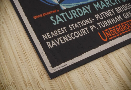 London Underground advertising poster, for the University Boat Race VINTAGE POSTER puzzle