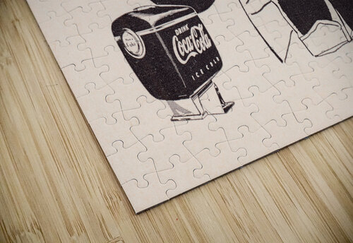 1957 Coke Football Advertisement Print Row One Brand puzzle