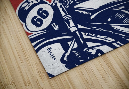 Motorcycle Racing Vintage Poster VINTAGE POSTER puzzle
