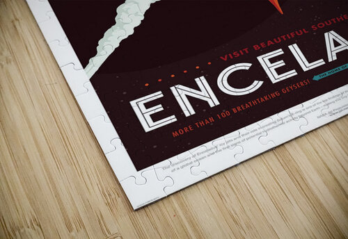 Visit Enceladus vintage poster VINTAGE POSTER puzzle