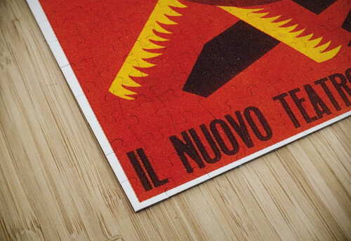 Italian poster for the New Futurist Theatre Company VINTAGE POSTER puzzle