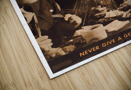 WWII Cover Coughs Cover Sbeezes Poster VINTAGE POSTER puzzle