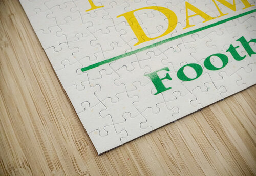 1988 Notre Dame Football Shamrock Art Row One Brand puzzle