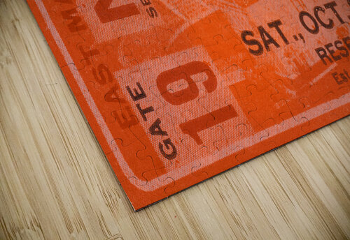 1945 Illinois Illini Football Ticket Stub Remix Art Row One Brand puzzle