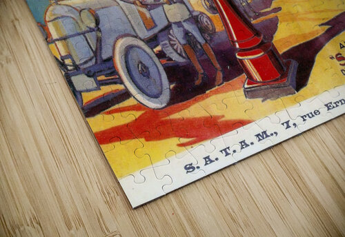 Satam vintage service station equipment VINTAGE POSTER puzzle