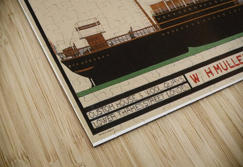 Rotterdam - London travel poster VINTAGE POSTER puzzle
