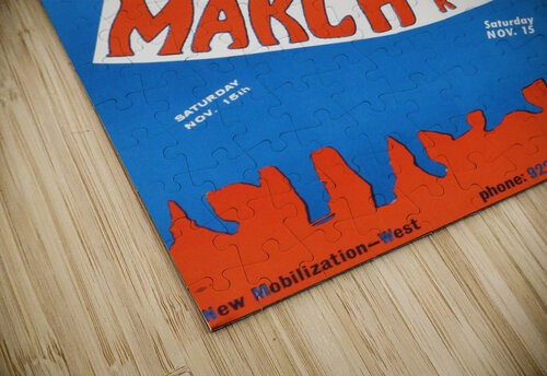 Year of the People March for peace poster VINTAGE POSTER puzzle