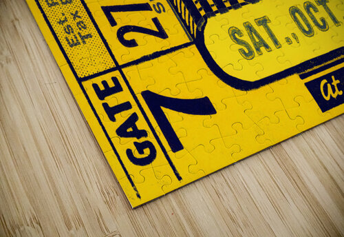 1939 University of Michigan Football Ticket Stub Remix Row One Brand puzzle