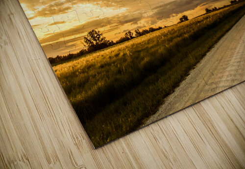 Nature Photography - Sunset Road - Quail Ridge Park MO Steve Alejandro puzzle