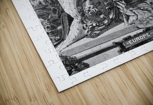 Found and Restored - Europe - 1888 Panorama of Nations - Book Etching Steve Alejandro puzzle