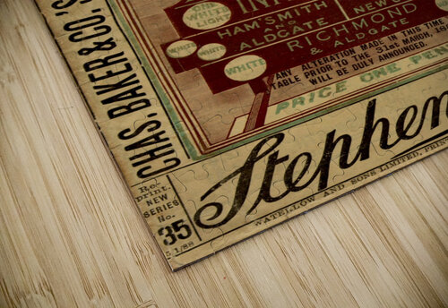 The extension to Northwood and Rickmanworth open VINTAGE POSTER puzzle