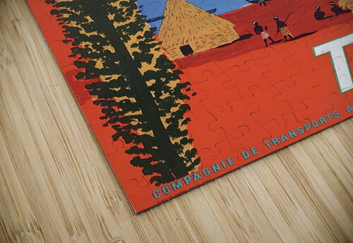 Nouvelle Caledonie TAI vintage travel poster VINTAGE POSTER puzzle