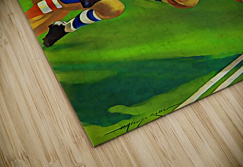 1938 Lon Keller Remix Football Art  Row One Brand puzzle