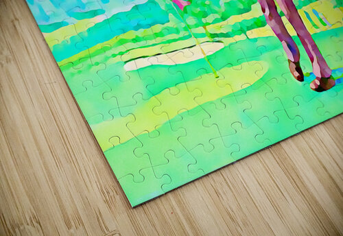 Retro Eighties Golfing Paradise Art Row One Brand puzzle