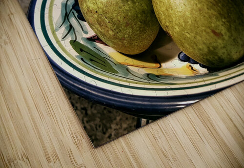 Pears Still Life Light Through Glass puzzle