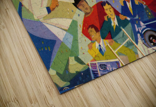 1928 California Bears Football Art  Row One Brand puzzle