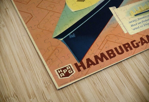 Hamburg - America Line vintage travel poster VINTAGE POSTER puzzle