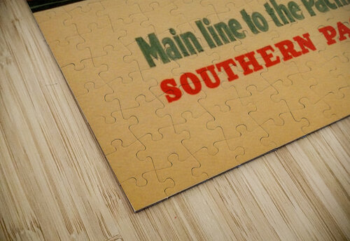 Main line to the Pacific War Southern Pacific vintage poster VINTAGE POSTER puzzle