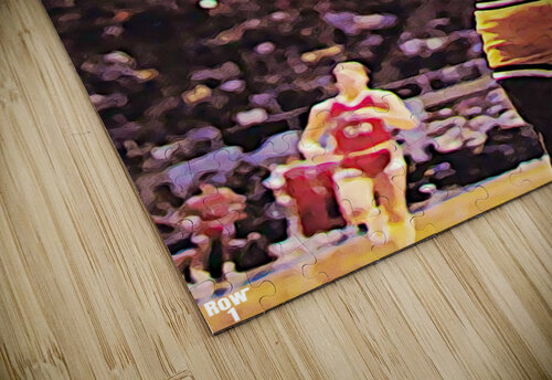 1984 West Virginia Basketball Art Remix Row One Brand puzzle